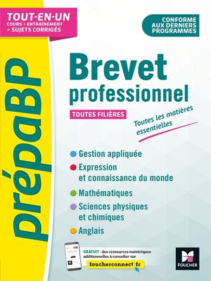 cover image of PrépabrevetPro--Brevet professionnel--Toutes les matières générales--Révision et entrainement